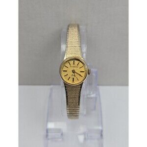 Vintage Wittnauer Womens Swiss Quartz Textured Dial 10K RGP Bracelet New Battery